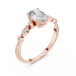 Load image into Gallery viewer, Petal Side lab grown diamond ring