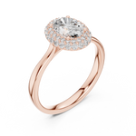 Load image into Gallery viewer, Halo Oval lab grown diamond ring