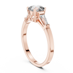 Load image into Gallery viewer, Tapered Baguette lab grown diamond ring