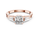 Load image into Gallery viewer, Tapered Baguette lab grown diamond ring