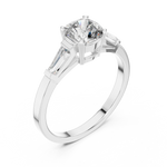 Load image into Gallery viewer, Tapered Baguette lab grown diamond ring