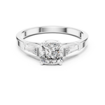 Load image into Gallery viewer, Tapered Baguette lab grown diamond ring
