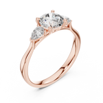 Load image into Gallery viewer, Pear Trio lab grown diamond ring