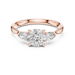 Load image into Gallery viewer, Pear Trio lab grown diamond ring