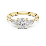 Load image into Gallery viewer, Pear Trio lab grown diamond ring