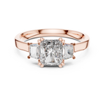 Load image into Gallery viewer, Cushion Trio lab grown diamond ring