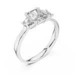 Load image into Gallery viewer, Cushion Trio lab grown diamond ring