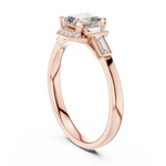 Load image into Gallery viewer, Gatsby Rosé Solitaire lab grown diamond ring