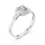Load image into Gallery viewer, Gatsby Rosé Solitaire lab grown diamond ring