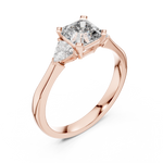 Load image into Gallery viewer, Radiant Pear Trio lab grown diamond ring