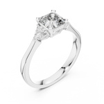 Load image into Gallery viewer, Radiant Pear Trio lab grown diamond ring
