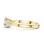 Load image into Gallery viewer, Radiant Pear Trio lab grown diamond ring