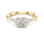 Load image into Gallery viewer, Radiant Pear Trio lab grown diamond ring