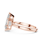 Load image into Gallery viewer, Marquise Pear Trio lab grown diamond ring