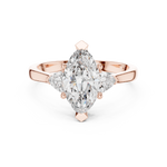 Load image into Gallery viewer, Marquise Pear Trio lab grown diamond ring
