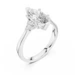 Load image into Gallery viewer, Marquise Pear Trio lab grown diamond ring