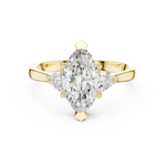 Load image into Gallery viewer, Marquise Pear Trio lab grown diamond ring