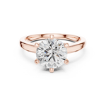 Load image into Gallery viewer, Classic Six‑Prong lab grown diamond ring