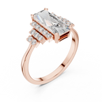 Load image into Gallery viewer, Skyline Column lab grown diamond ring