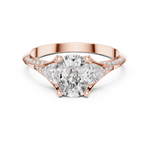 Load image into Gallery viewer, Tapered Pear Accent lab grown diamond ring