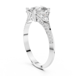 Load image into Gallery viewer, Tapered Pear Accent lab grown diamond ring