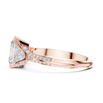 Load image into Gallery viewer, Radiant Wing lab grown diamond ring