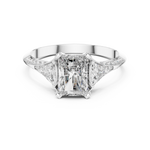 Load image into Gallery viewer, Radiant Wing lab grown diamond ring
