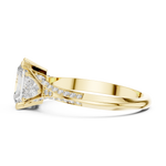 Load image into Gallery viewer, Radiant Wing lab grown diamond ring
