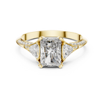Load image into Gallery viewer, Radiant Wing lab grown diamond ring