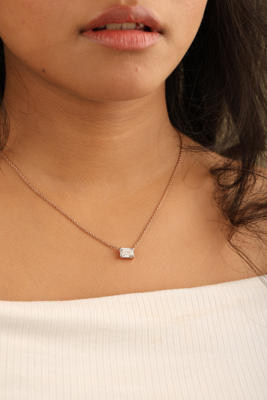 Celeste Solitaire Necklace