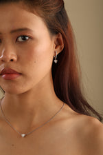 Load image into Gallery viewer, Celeste Heart Pavé Drops Lab Grown Diamond Earrings