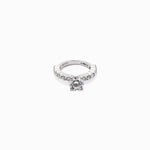 Load image into Gallery viewer, Slim Pavé Solitaire lab grown diamonds ring