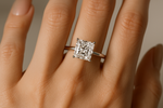 Load image into Gallery viewer, 2CT PRINCESS CUT DIAMOND RING ON HAND