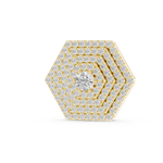 Load image into Gallery viewer, Radiant Hexagon Round Diamond Necklace