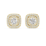 Load image into Gallery viewer, Regal Cushion Halo Studs