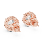 Load image into Gallery viewer, Radiant Halo Solitaire Studs
