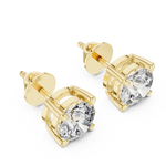 Load image into Gallery viewer, Elegant Basket Solitaire Studs