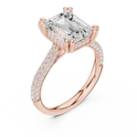 Load image into Gallery viewer, Apex 3.71ct Emerald Cut Diamond Ring