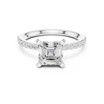 Load image into Gallery viewer, Hera 2.00ct Asscher Cut Diamond Engagement Ring