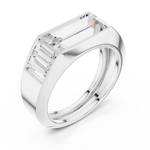 Load image into Gallery viewer, Multi Baguette Mens Ring — 3.42ct