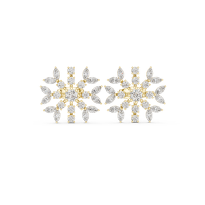 Zia Diamond Halo Stud Earrings