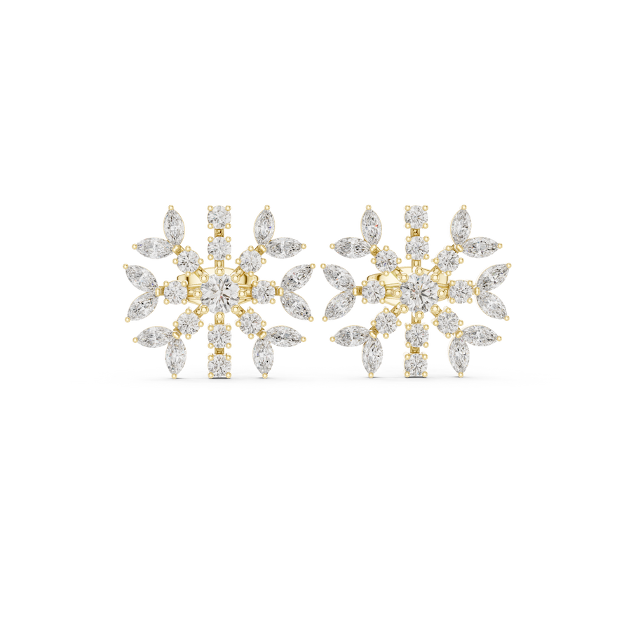 Zia Diamond Halo Stud Earrings