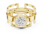 Load image into Gallery viewer, Crown Edge Mens Ring — 1.00ct