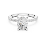 Load image into Gallery viewer, Silhouette 2.00ct Oval Diamond Ring