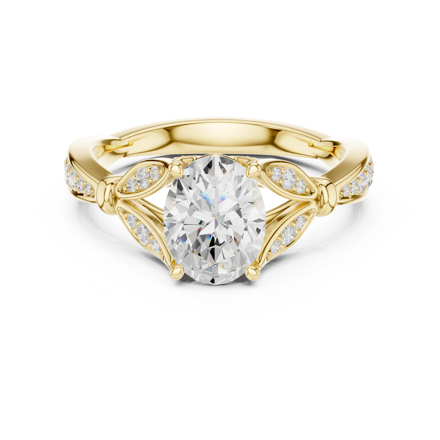 Miroir 1.36ct Oval Diamond Ring