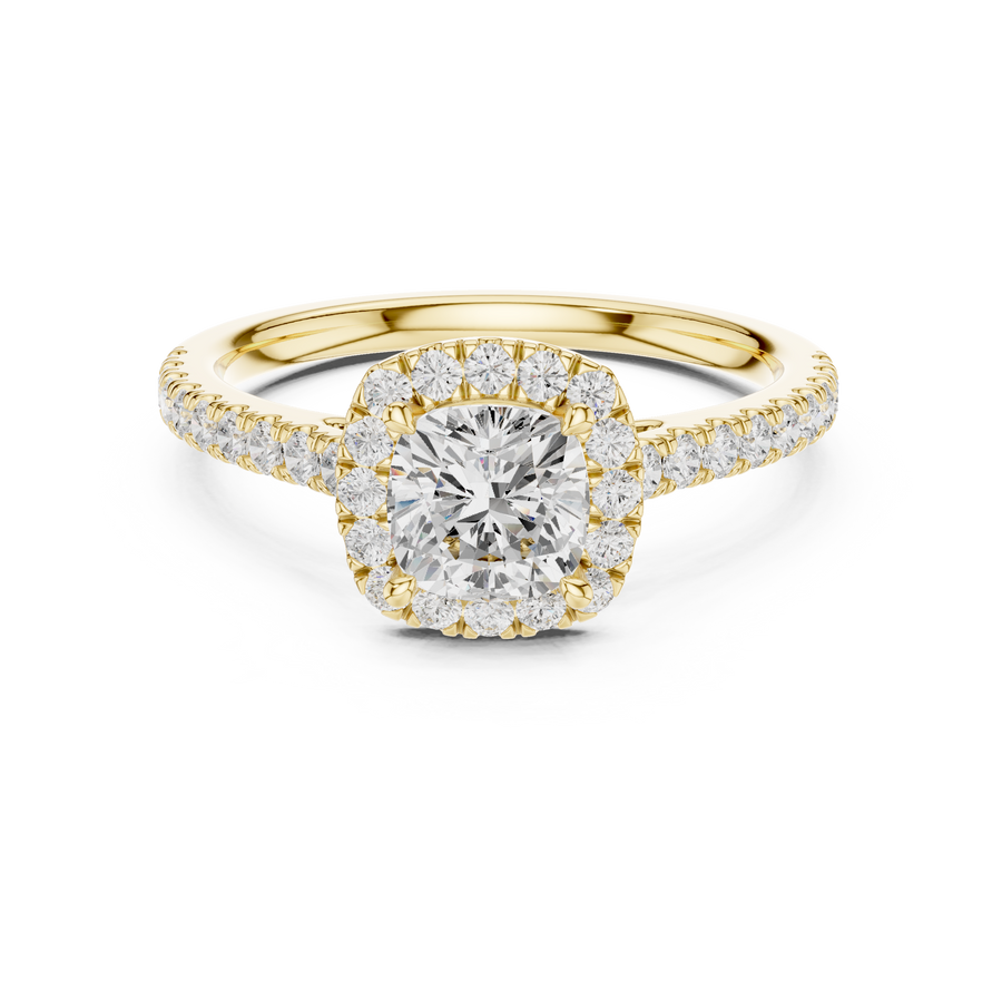 Chérie 0.86ct Cushion Cut Diamond Ring
