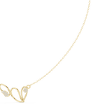 Load image into Gallery viewer, Open Heart Wirework Necklace — 0.09ct