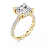 Load image into Gallery viewer, Monolith 3.83ct Emerald Cut Diamond Ring