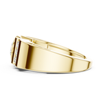 Load image into Gallery viewer, Channel Shoulder Mens Ring — 1.21ct