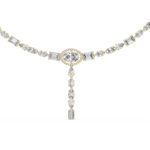 Load image into Gallery viewer, Cascading Multi-Cut Drop Necklace — 14.27ct